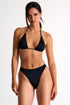 Shan Glitter Chrome effect cut-out bikini bottom